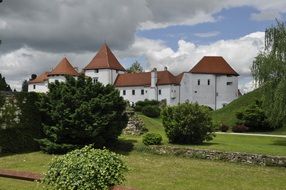 castle among picturesque nature in croatia