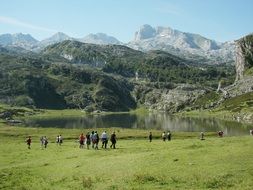 natural mountain lake in Spain