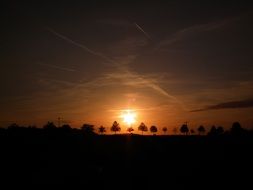 terrific sky at sunset