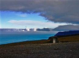cold mood on a sea bank