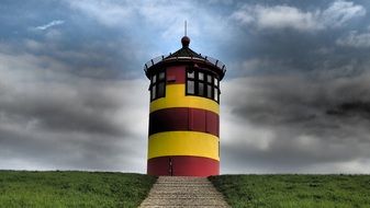 east frisia north sea coast lighthouse