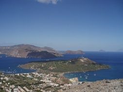 sea aeolian islands sicily summer