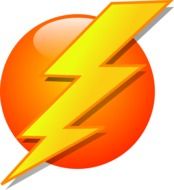 lightening sign drawing