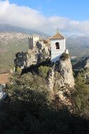 rock castle in the mountains