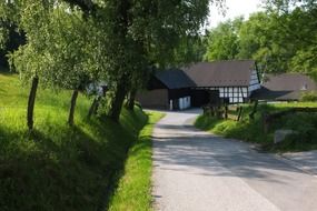 Landscape with the farmhouse