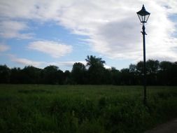 lantern in a park in Oxford