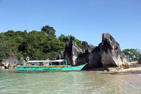 Asia summer over the picturesque coast