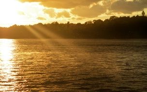 sunny day on the sea