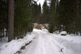 away road landscape