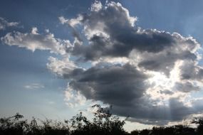 the sun has gone beyond the clouds