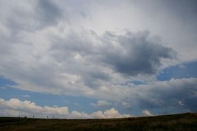 wide sky with white clouds