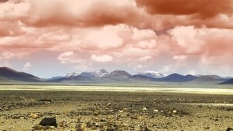 nevada landscape and scenic clouds