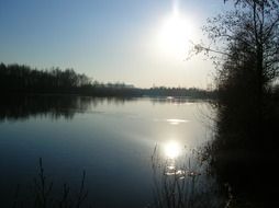 daneshill lake sunset