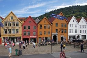 city near mountains in norway