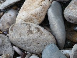 grey garden stones