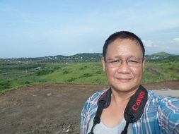 selfie on mountain