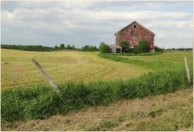 old farm country field landscape