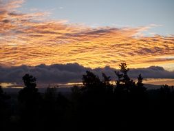 Landscape under the clouds