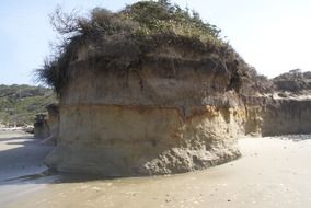 erosion of a coast in usa, oregon