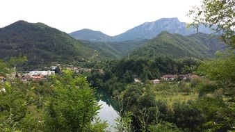mountain village in Croatia