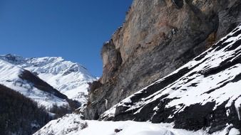 beautiful winter landscape for mountain tourism