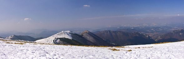 panorama of mountain scenery in Slovakia