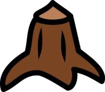 graphic image of a brown stump