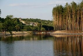 panorama of the lagoon in Krasnobrud