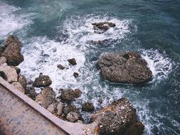 rock formations on the coast of spain