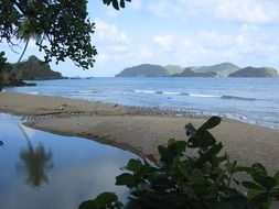 coastline of the scenic caribbean sea