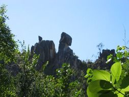 seychelles cliff rock
