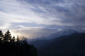 mountain break of dawn
