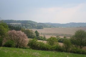 Landscape of Czech Republic in spring