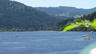 titisee lake summer view, germany, black forest