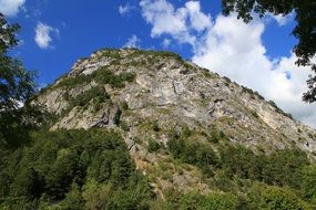 green alpine mountain