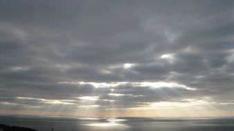 gloomy sunset