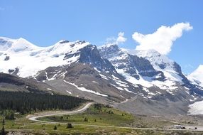 panoramic view of banff national park in canada