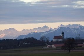 cloudy mood over the mountains