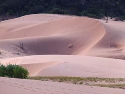 pink sand dunes in Utah USA