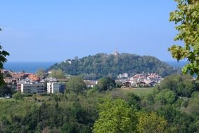 panorama of beautiful city, spain, San Sebastian
