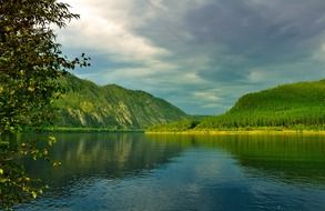 river with green trees on the shore