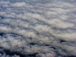 clouds in the sky close up