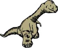 Wild dinosaur drawing