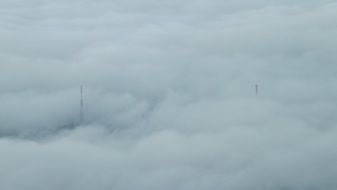top wiew of white clouds