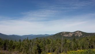 panoramic view of the hills in the forest