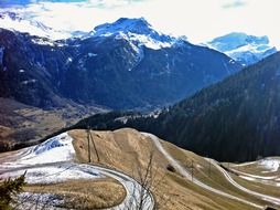 empty mountain road