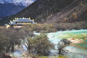 landscape of the hills in sichuan