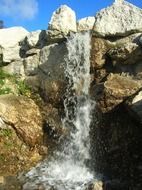 waterfall in spring