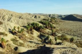 panoramic view of coachella valley in california