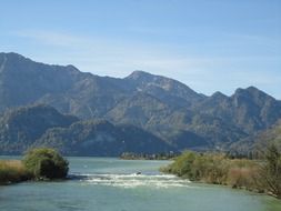 idyllic mountains kochelsee